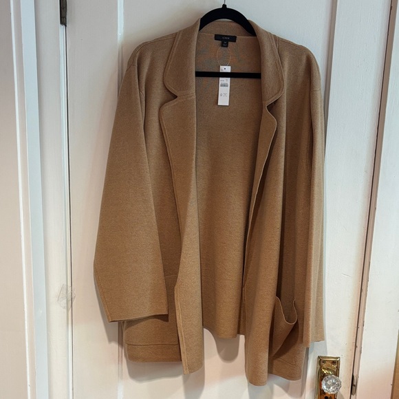 J. Crew Tan Women's Open Front Cardigan - Picture 1 of 8